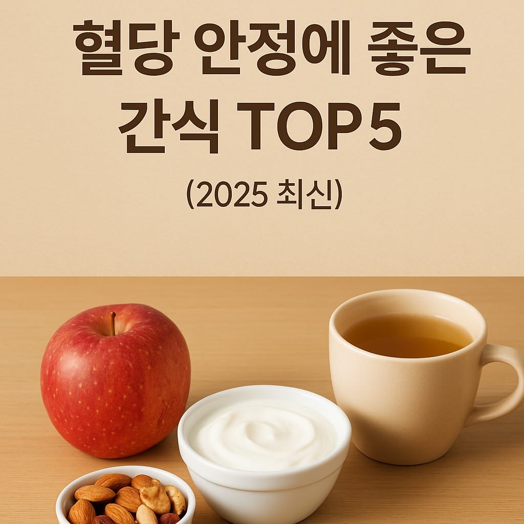 🍎 혈당 안정에 좋은 간식 TOP5 (2025 최신)